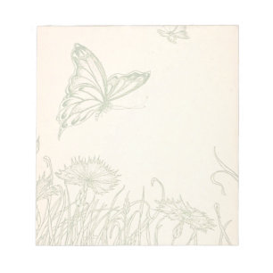 Schmetterlingsgarten Notizblock