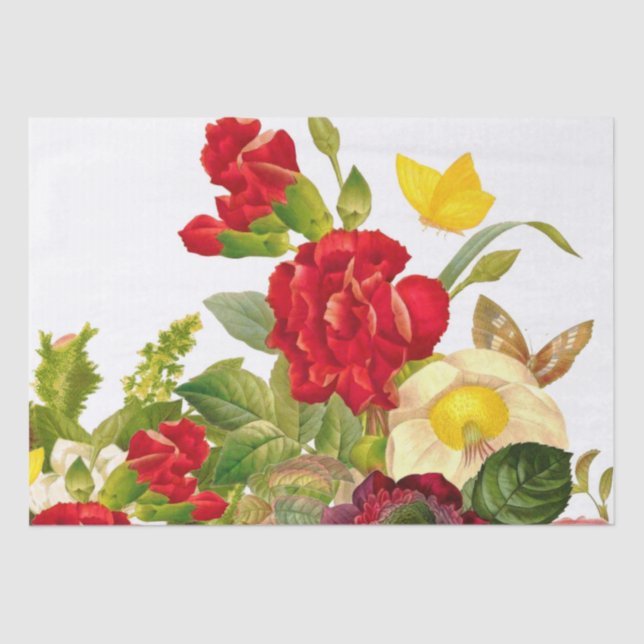 Schmetterlingsgarten Seidenpapier (Vorderseite)