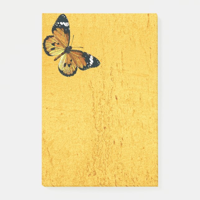 Schmetterlingsgelb Post-it Klebezettel (Vorderseite)