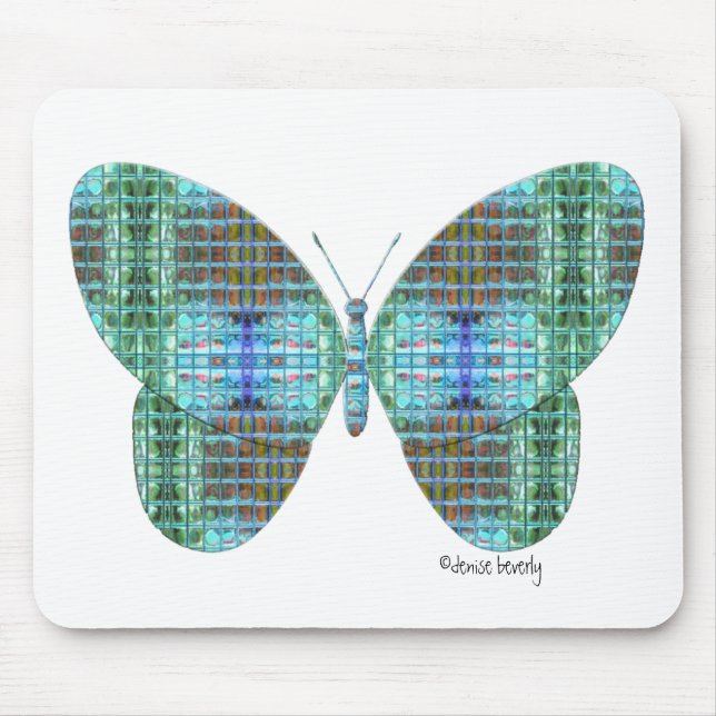 Schmetterlingsglaseffekt Mousepad (Vorne)