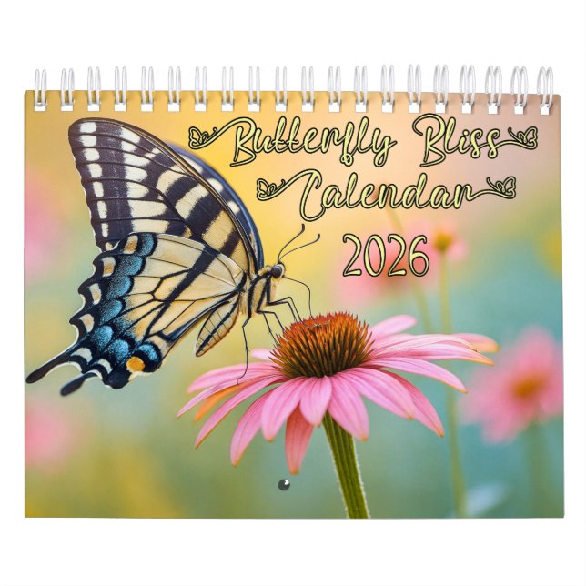 Schmetterlingsglück-Kalender 2026 Kalender (Titelbild)