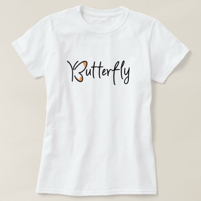 Schmetterlingsgrafik, Schmetterling T-Shirt (Design vorne)