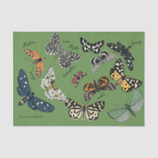 Schmetterlingsgrün 18 lb Tissue Seidenpapier