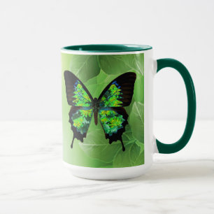 Schmetterlingsgrüne Tasse