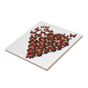 Schmetterlingsherz Fliese