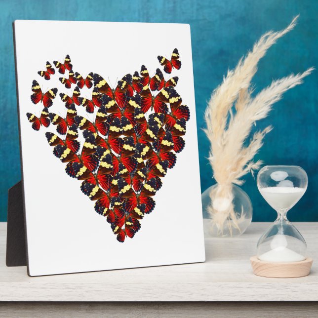 Schmetterlingsherz Fotoplatte (Seite)