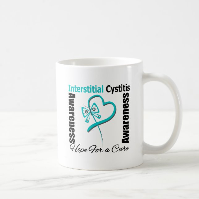 Schmetterlingsherz - Interstitielle Cystitis Kaffeetasse (Rechts)