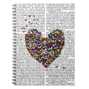 Schmetterlingsherz Notizblock