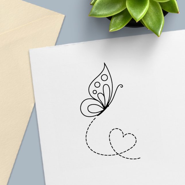 Schmetterlingsherz Permastempel (Von Creator hochgeladen)