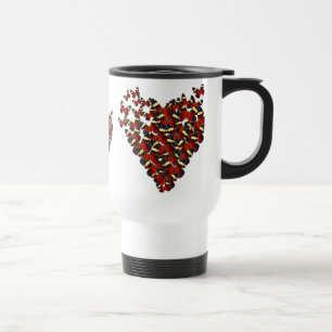 Schmetterlingsherz Reisebecher