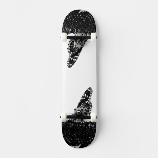 Schmetterlingsherz Skateboard (Vorderseite)