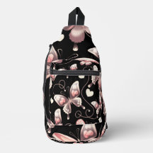 Schmetterlingsherzen Design-Sling-Tasche