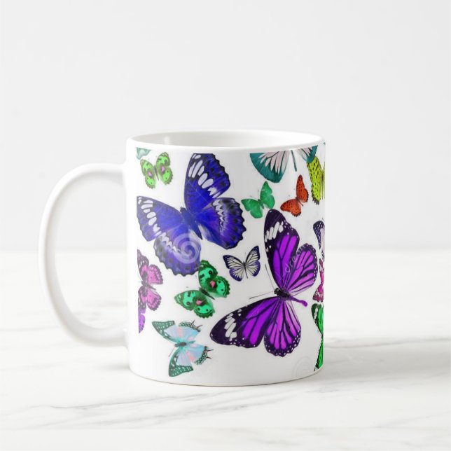 Schmetterlingskaffee-Tasse Kaffeetasse (Links)