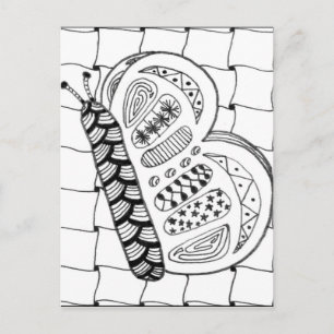 Schmetterlingskarte Postkarte