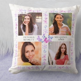 Schmetterlingskatastrophen Rosa Schmetterlinge 4 F Kissen