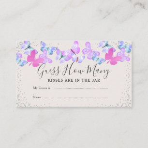 Schmetterlingskies schätzen, wie viele Babydusche  Begleitkarte