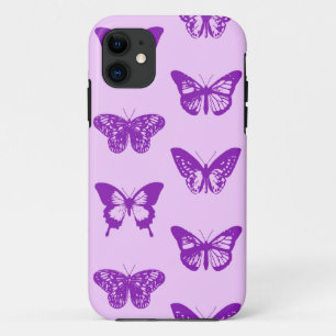 Schmetterlingskizze, Orchideenrosa und Violett Case-Mate iPhone Hülle