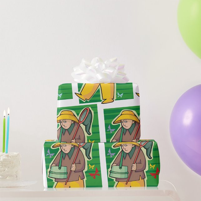 Schmetterlingskollektor Geschenkpapier (Von Creator hochgeladen)