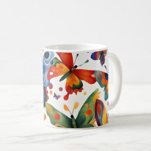 Schmetterlingskunst Kaffeetasse