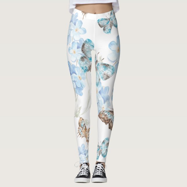 Schmetterlingskunst Leggings (Vorderseite)