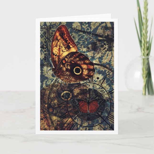 Schmetterlingskunst notecard 4 karte (Vorderseite)