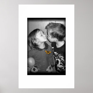 Schmetterlingskuss Poster