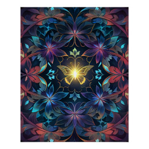 Schmetterlingsleuchte Poster