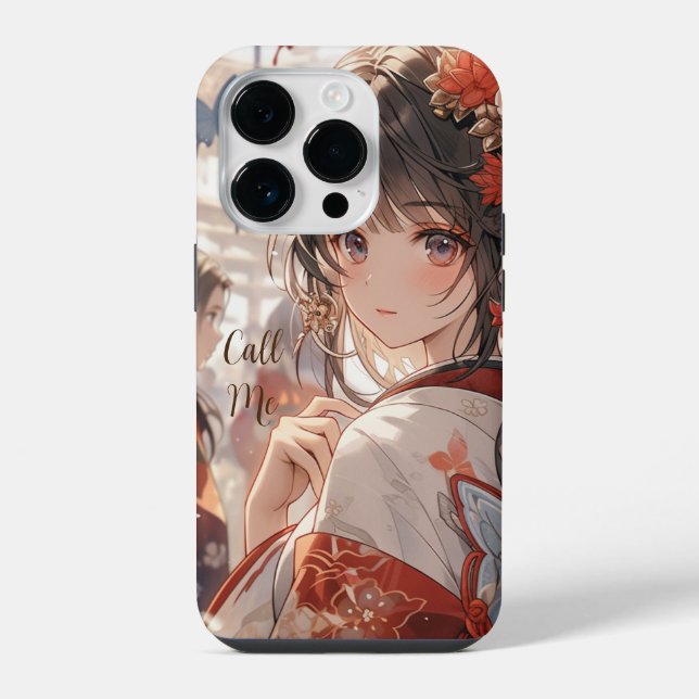 Schmetterlingsmädchen  iPhone hülle (Rückseite)