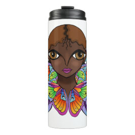 Schmetterlingsmädin Frauenspitze Thermosbecher