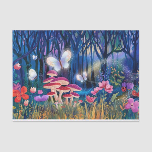 Schmetterlingsmagie, Ätherisches Wald, Seidenpapier (Vorderseite)