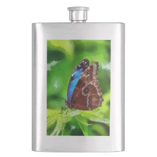 Schmetterlingsmalerei Flachmann