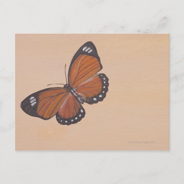 Schmetterlingsmalerei Postkarte (Vorderseite)