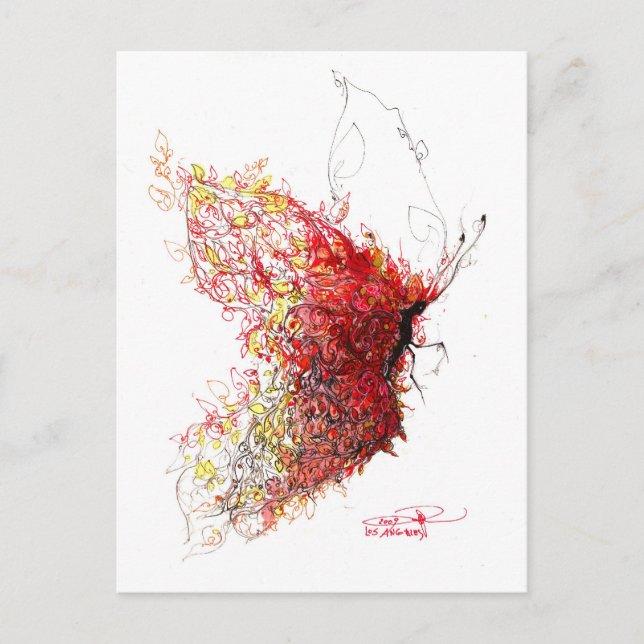 Schmetterlingsmärchen Postkarte (Vorderseite)