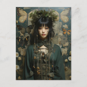 Schmetterlingsmaske Postkarte