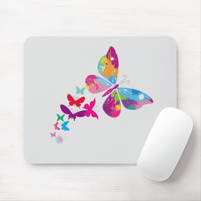 Schmetterlingsmopfpolster Mousepad (Mit Mouse)