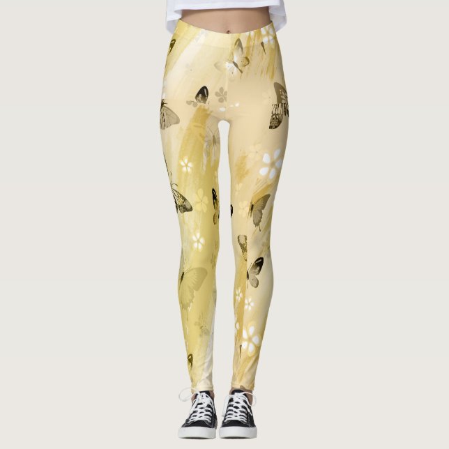 Schmetterlingsmuster 10 leggings (Vorderseite)