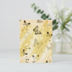 Schmetterlingsmuster 10 postkarte