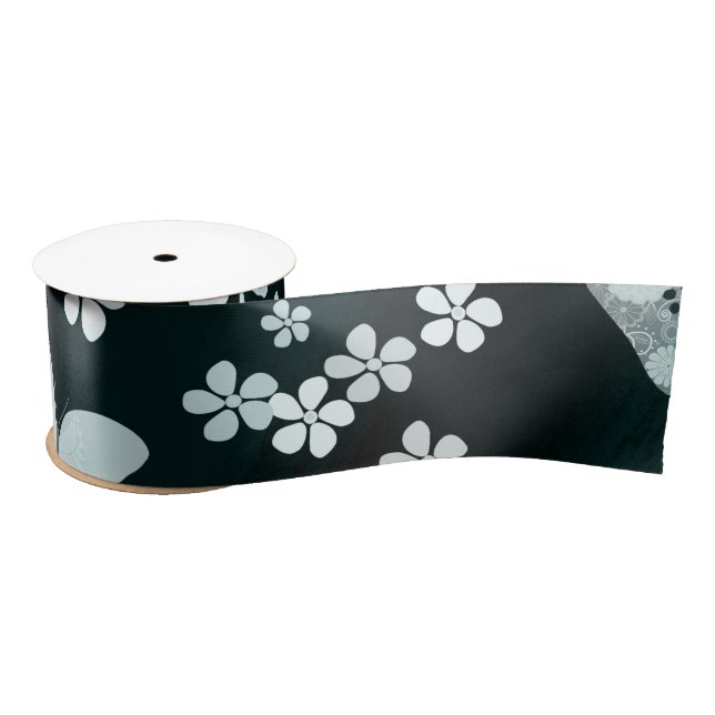 Schmetterlingsmuster 14 satinband (Spule)