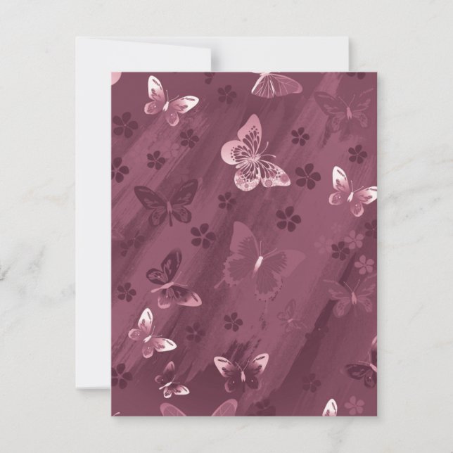 Schmetterlingsmuster 16 mitteilungskarte (Vorderseite)