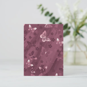 Schmetterlingsmuster 16 postkarte