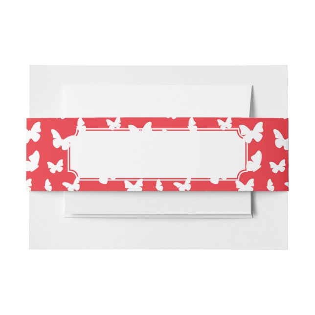 Schmetterlingsmuster 2 einladungsbanderole (Vorderseite Beispiel)