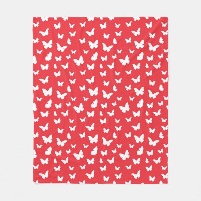 Schmetterlingsmuster 2 fleecedecke (Vorderseite)