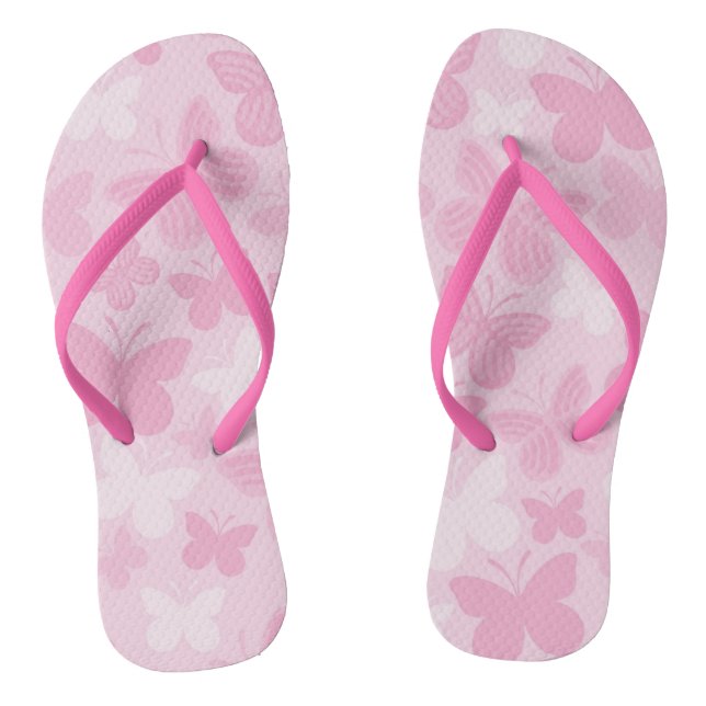 Schmetterlingsmuster 2 flip flops (Fußbett)