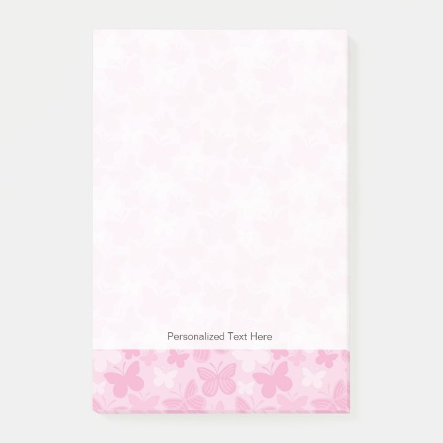 Schmetterlingsmuster 2 post-it klebezettel (Vorderseite)