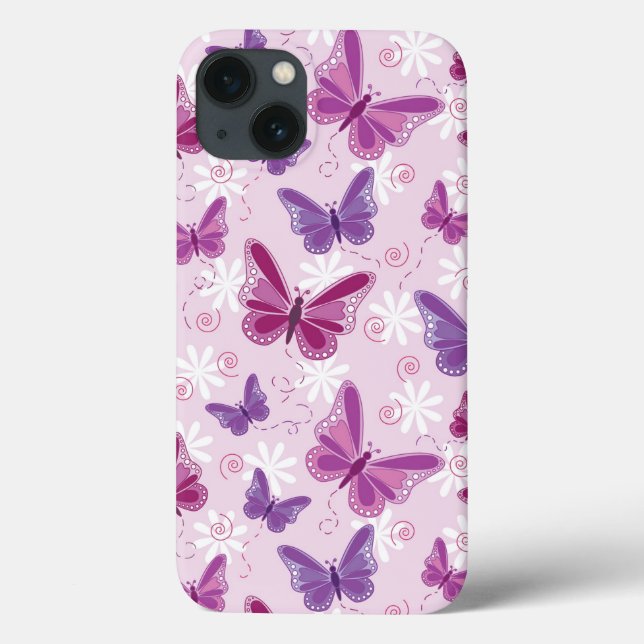 Schmetterlingsmuster 3 Case-Mate iPhone hülle (Rückseite)