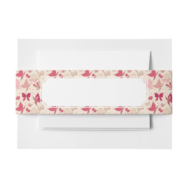 Schmetterlingsmuster 3 einladungsbanderole (Vorderseite Beispiel)