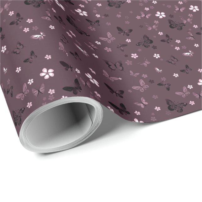 Schmetterlingsmuster 5 geschenkpapier (Rolleneckpunkt)