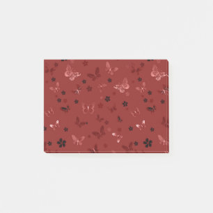 Schmetterlingsmuster 6 post-it klebezettel