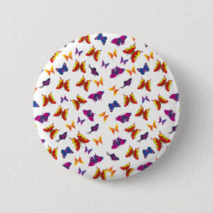 Schmetterlingsmuster Button