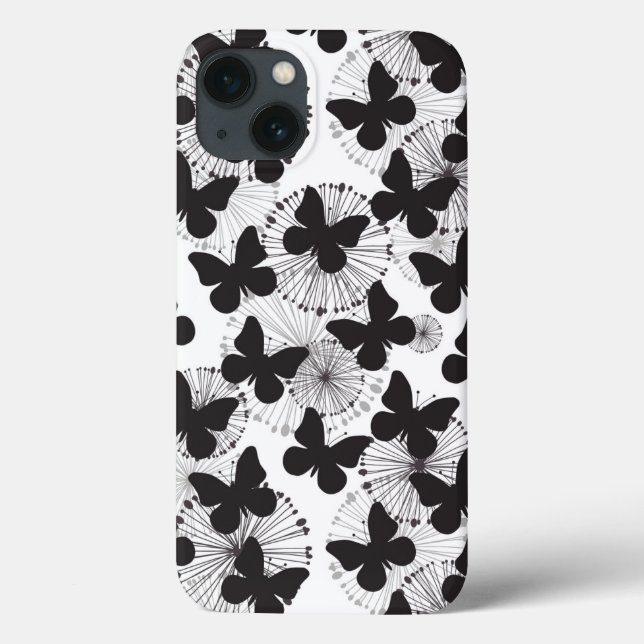 Schmetterlingsmuster Case-Mate iPhone Hülle (Rückseite)